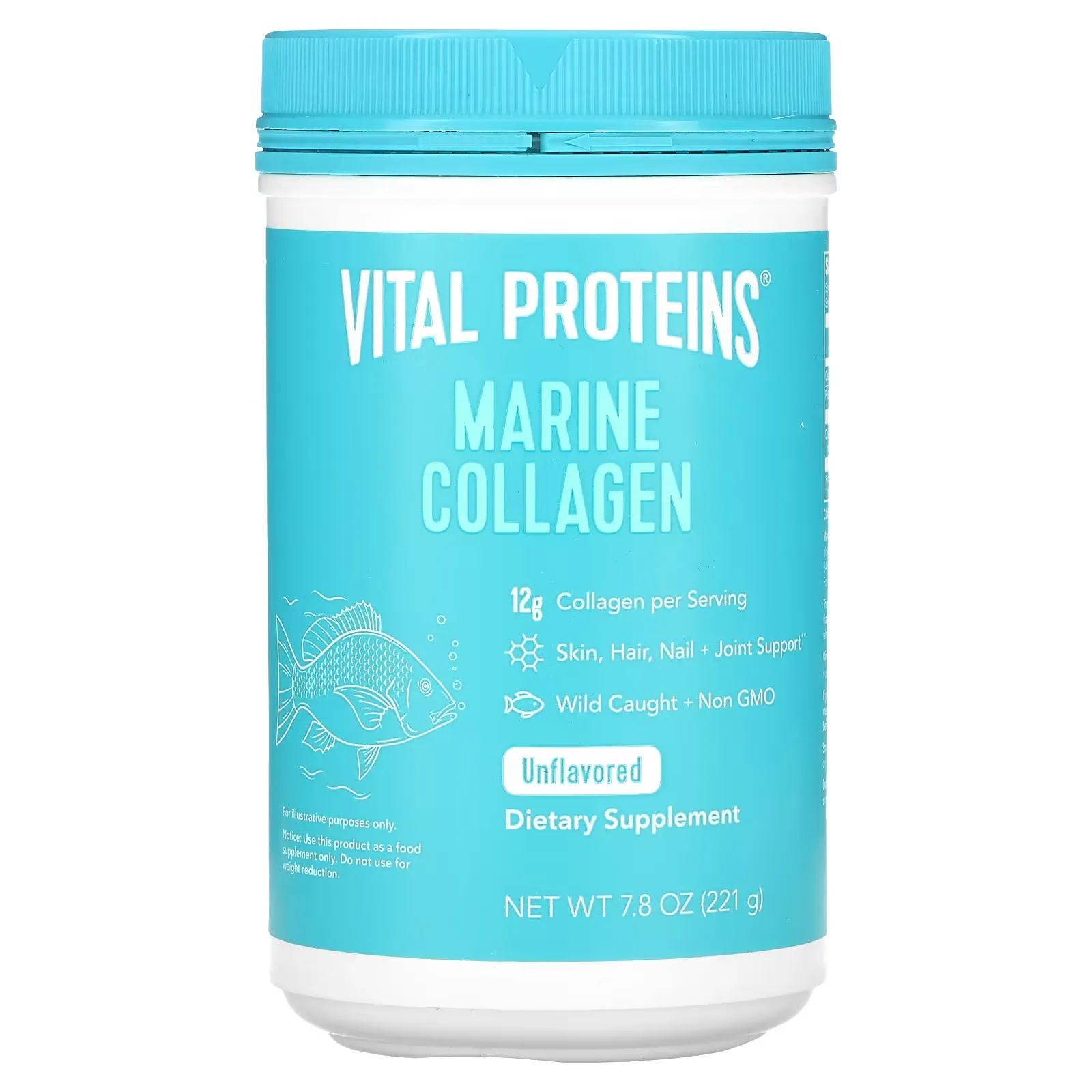 Marine Collagen, Wild Caught, Unflavored, 7.8 oz (221 g)