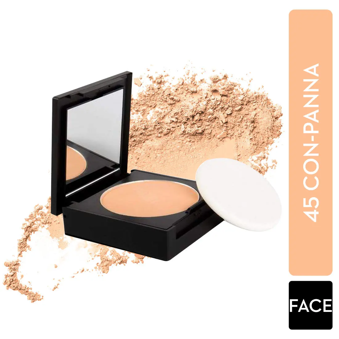 SUGAR Cosmetics - Dream Cover - Mattifying Compact - 45 Con Panna (Compact for medium-deep tones) - Lightweight Compact with SPF 15 and Vitamin E