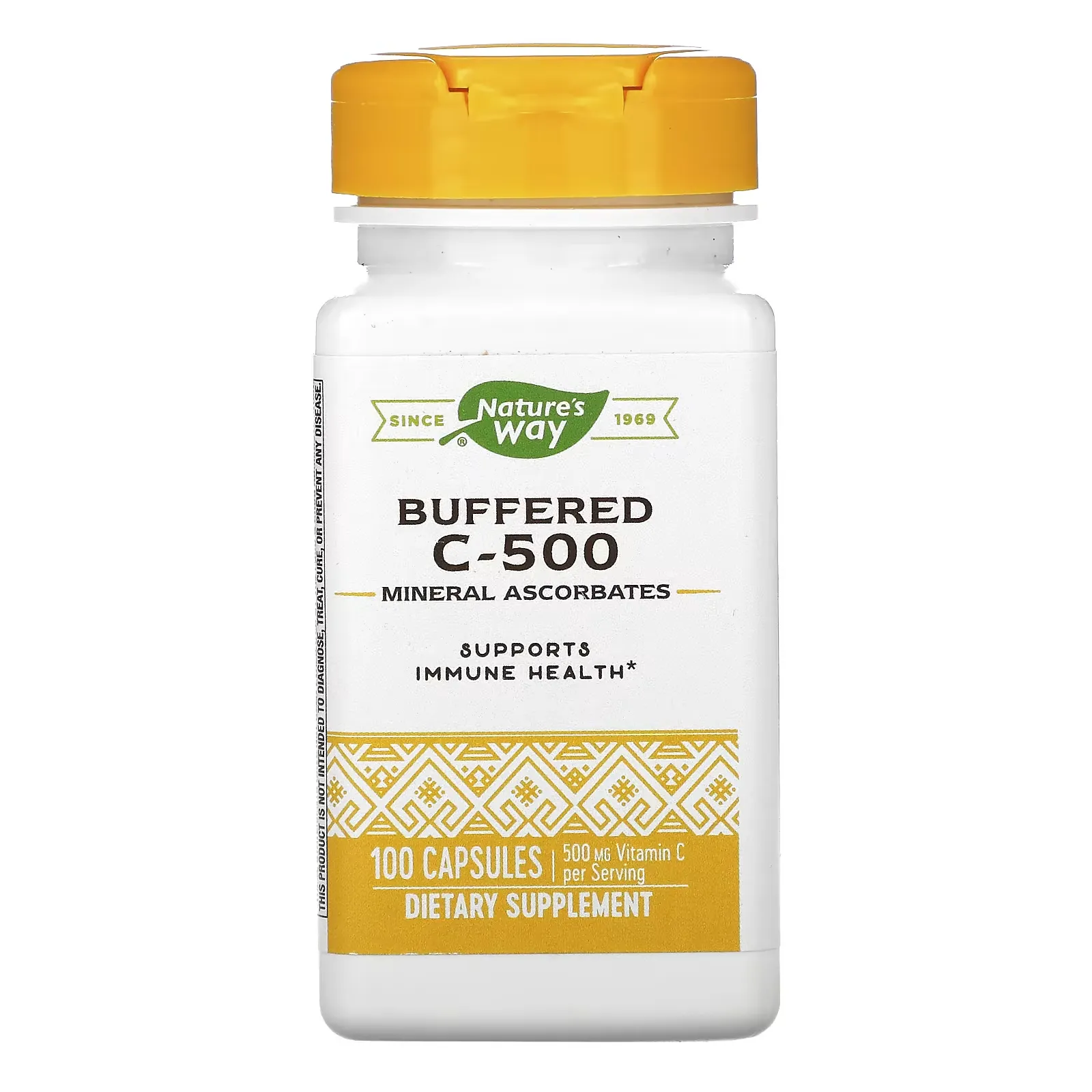 Buffered C-500, 500 mg, 100 Capsules