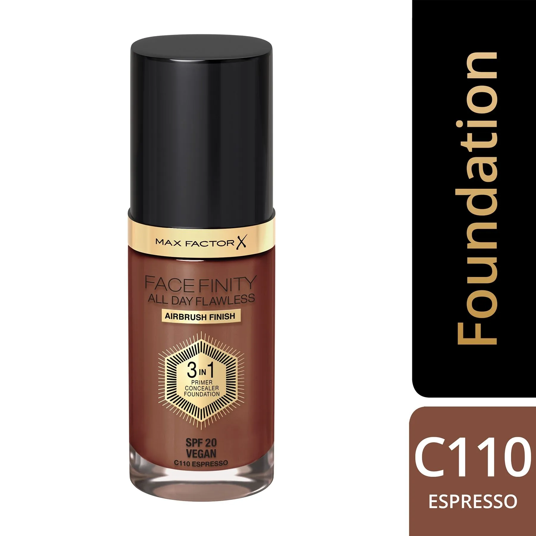 Max Factor Face Finity All Day Flawless 3 In 1 Foundation - Espresso