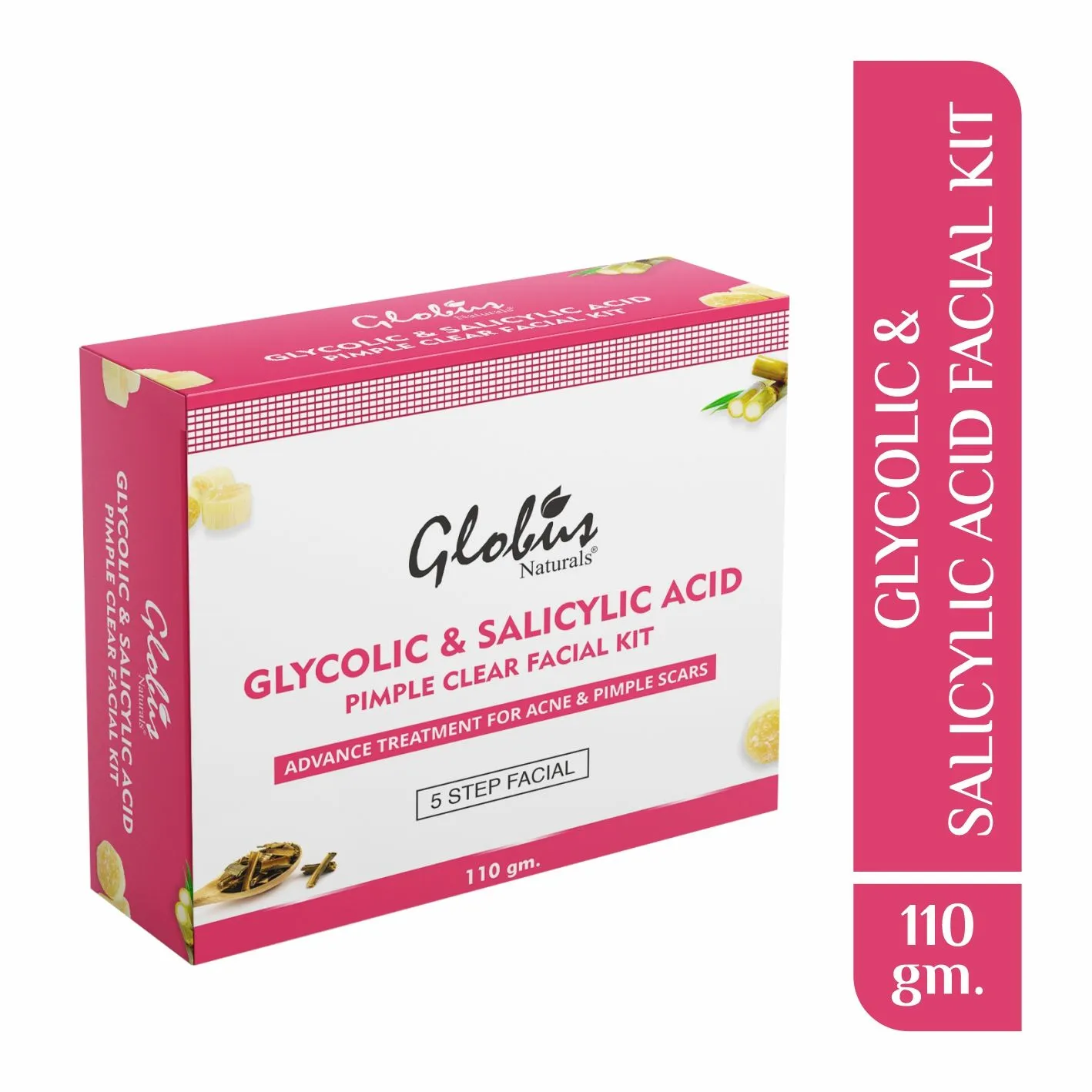 Globus Naturals Pimple Clear Glycolic Acid Facial Kit