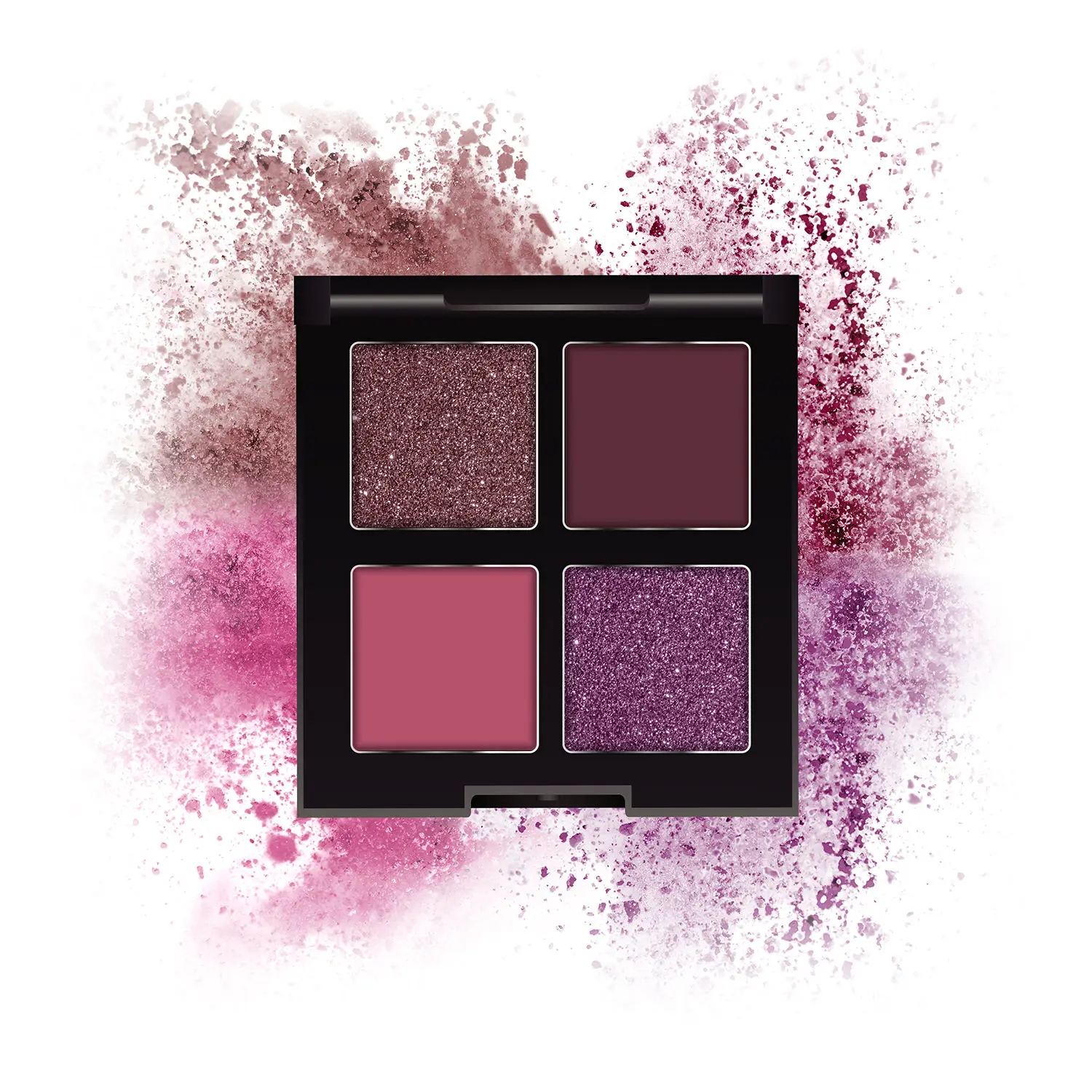 FACES CANADA 4 IN 1 Quad Eyeshadow Palette - Wicked Fantasy 03, 4.8g | Shimmer & Matte Shades | Satin Matte Finish Eye Shadow Quartet | Intense Pigment | Long Lasting | Lightweight Formula Infused with Vitamin E  | Vegan