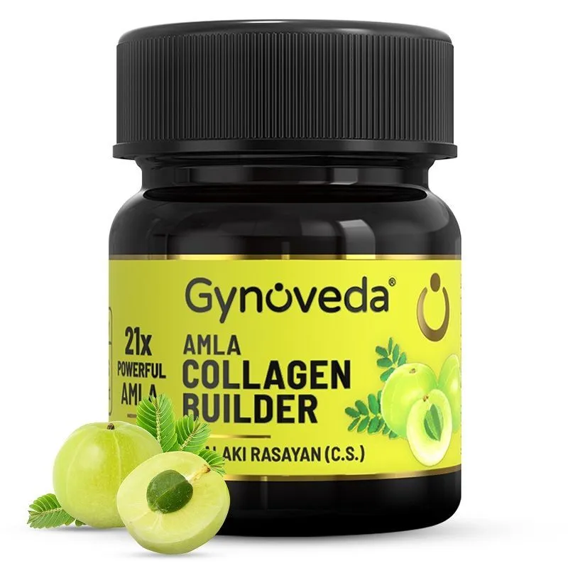 Gynoveda Amla Collagen Builder Tablets- Vitamin C For Anti-Aging, Skin Repair