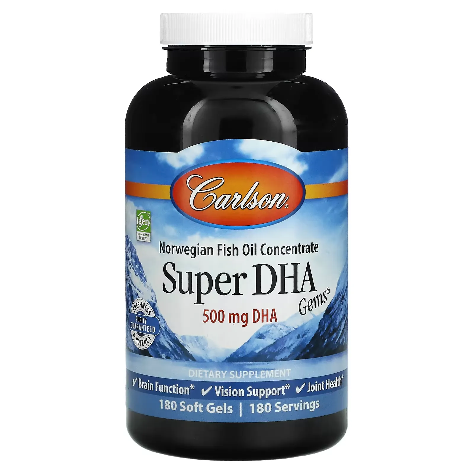 Super-DHA Gems, 500 mg, 180 Soft Gels