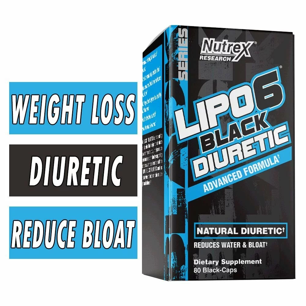 Lipo 6 Black Diuretic - Nutrex - 80 Black Caps