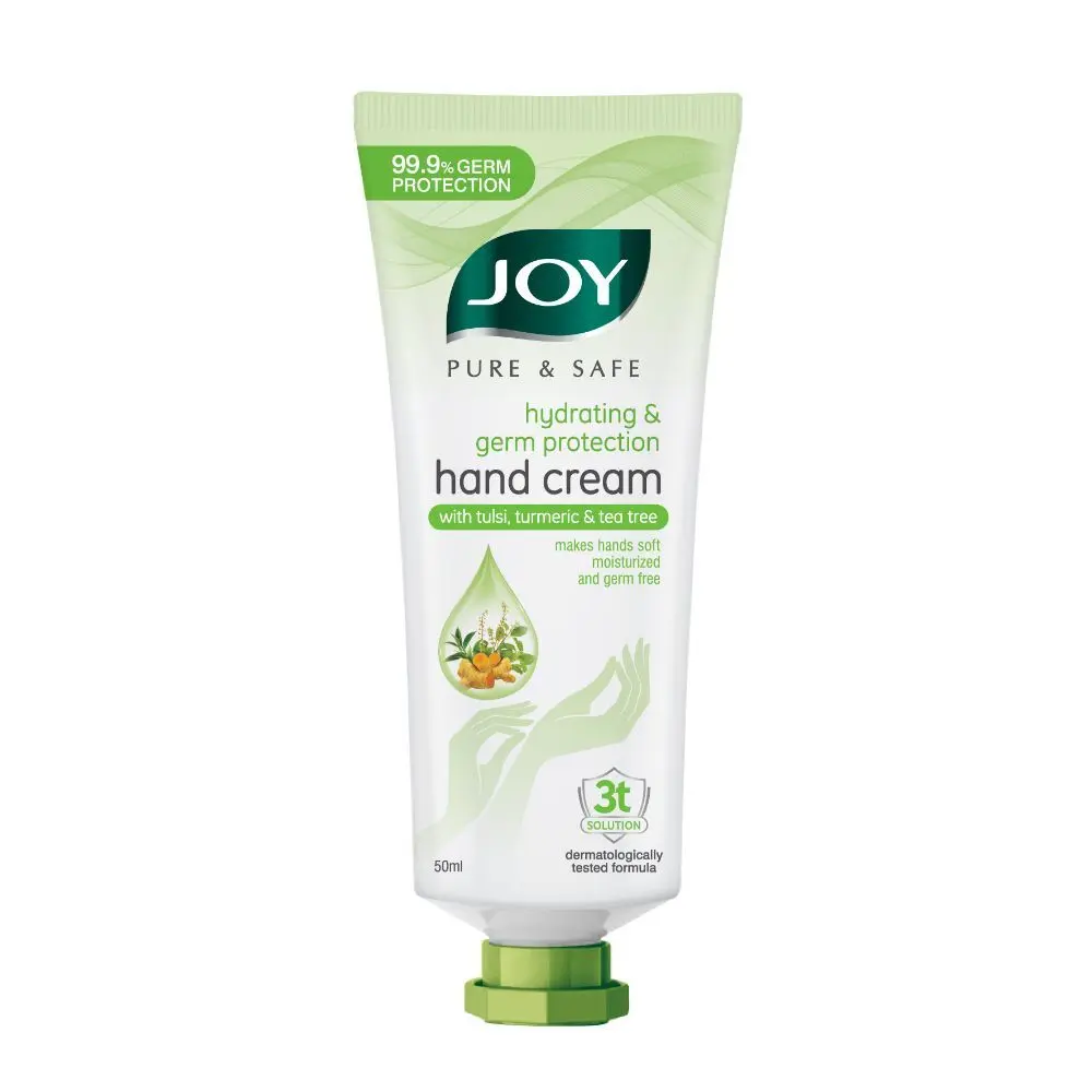 Joy Pure & Safe Hydrating & Germ Protection Hand Cream with Tulsi, Turmeric & Tea Tree (50 ml)