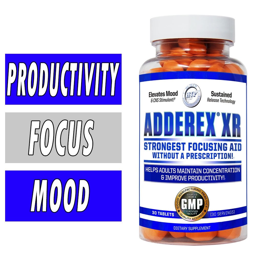 Adderex XR - Hi Tech Pharmaceuticals - 30 Tablets - Focus Aid