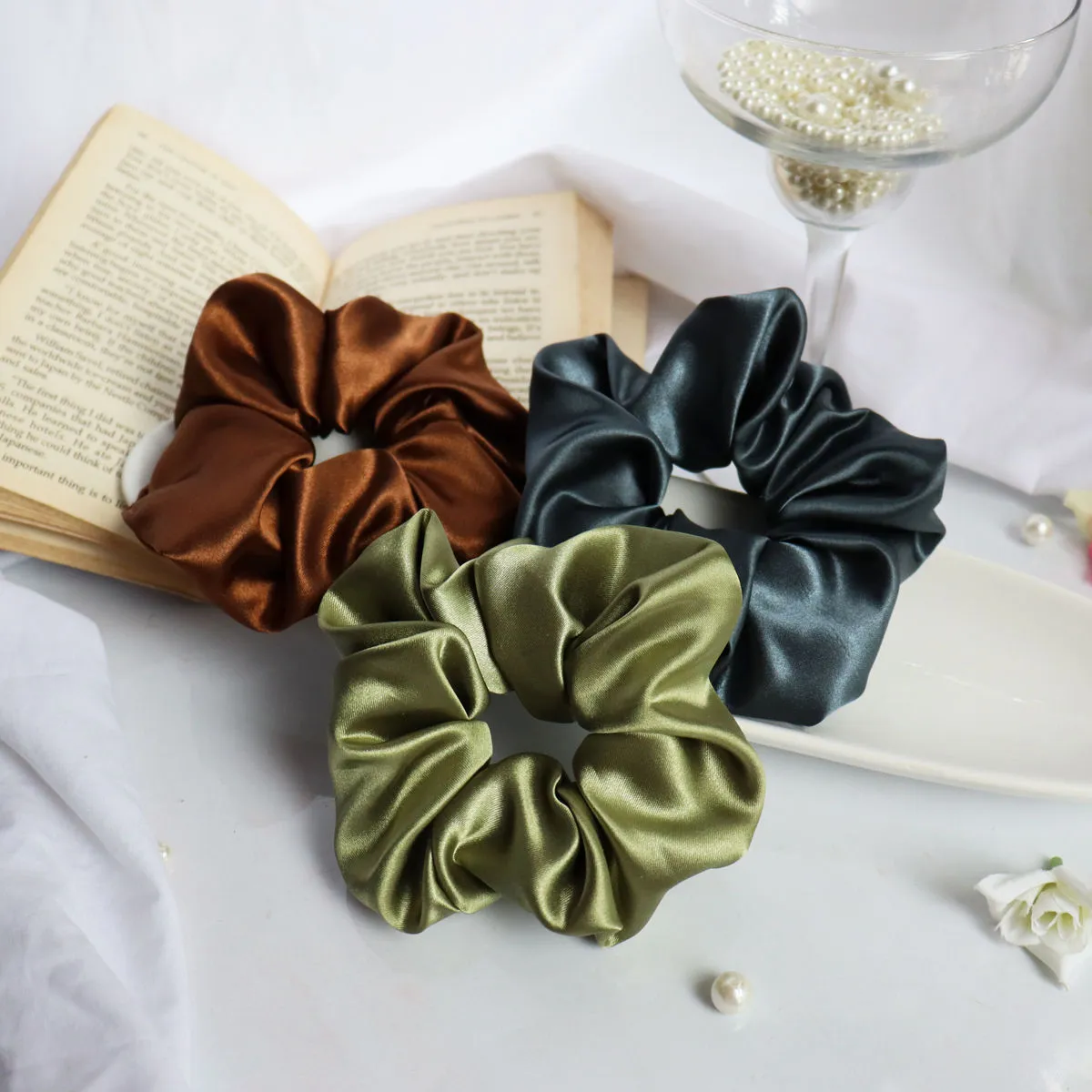 Soho Boho Studio Earthy Tone Combo Scrunchies