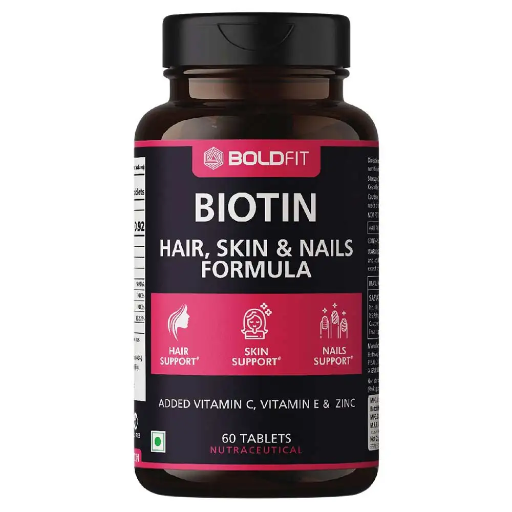 Boldfit Biotin,  60 tablet(s)  Unflavoured