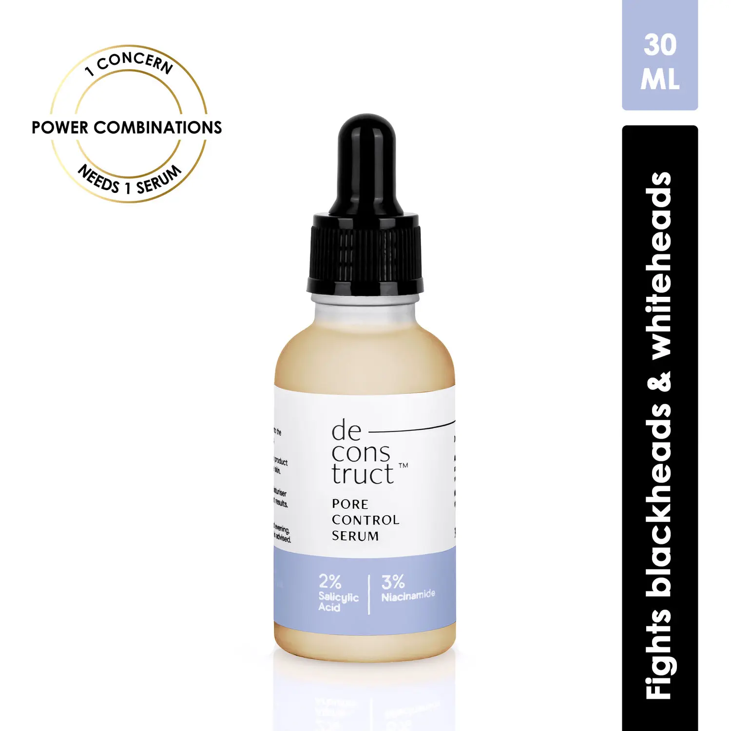 Deconstruct Pore Control Serum - 2% Salicylic Acid + 3% Niacinamide - (30 ml)