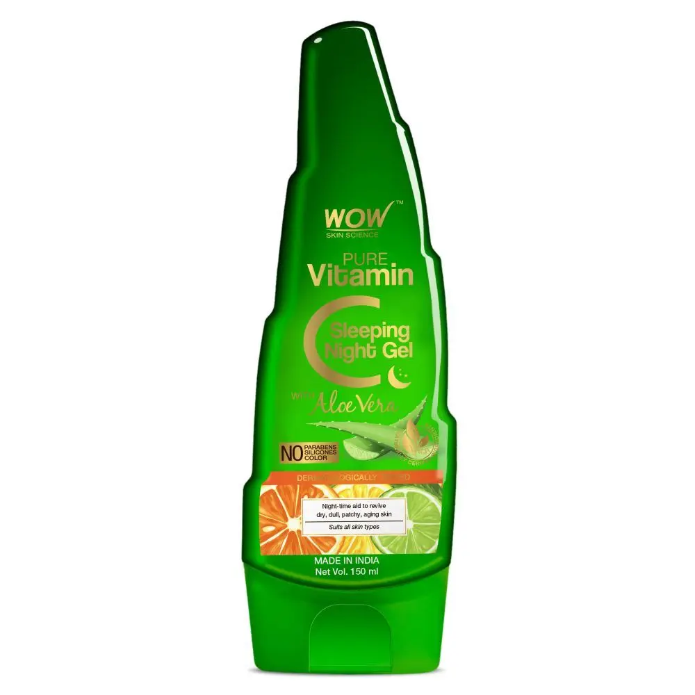 WOW Skin Science Pure Vitamin C Sleeping Night Gel with Aloe Vera (150 ml)