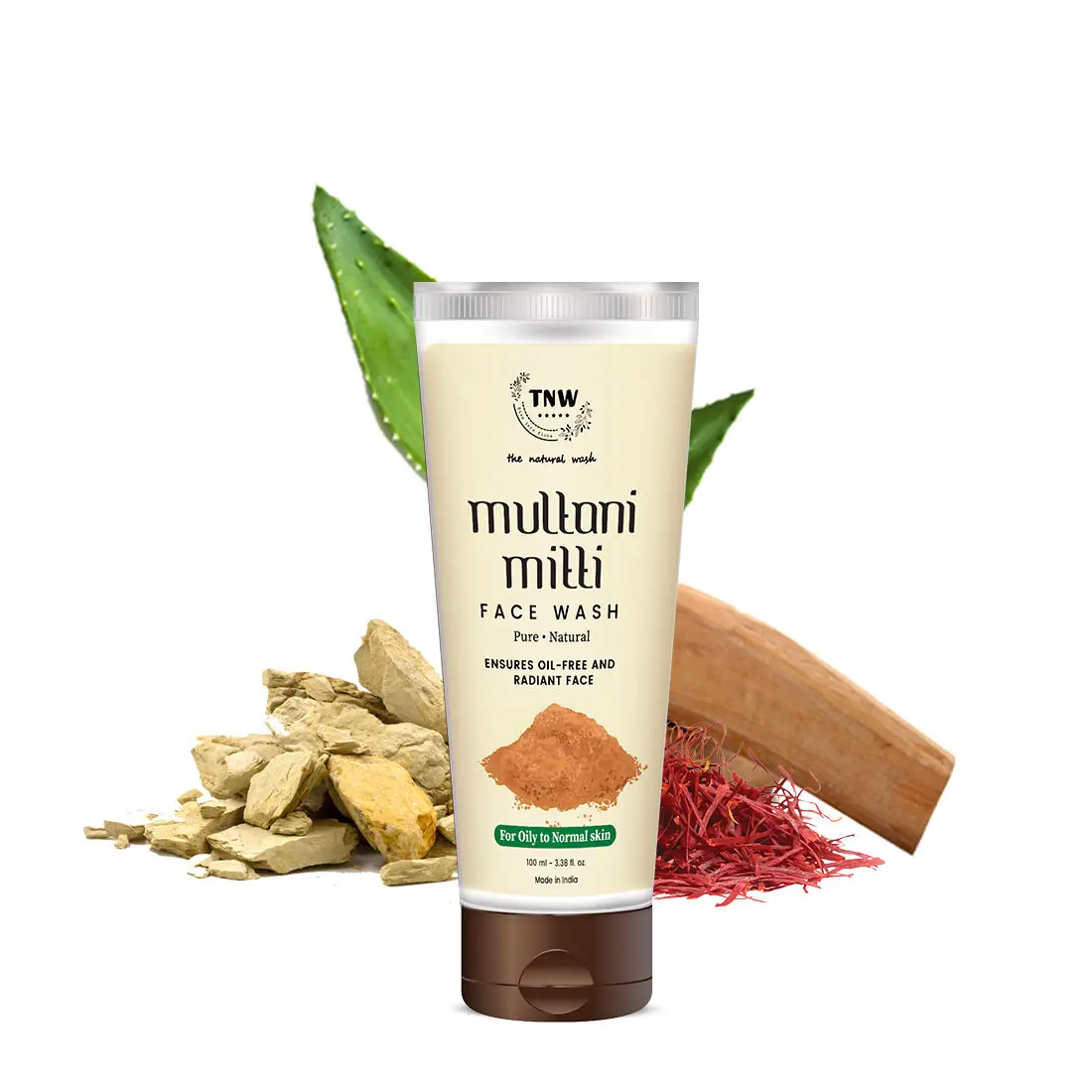 TNW - The Natural Wash Multani Mitti Face Wash For Tanning and Acne (100 ml)