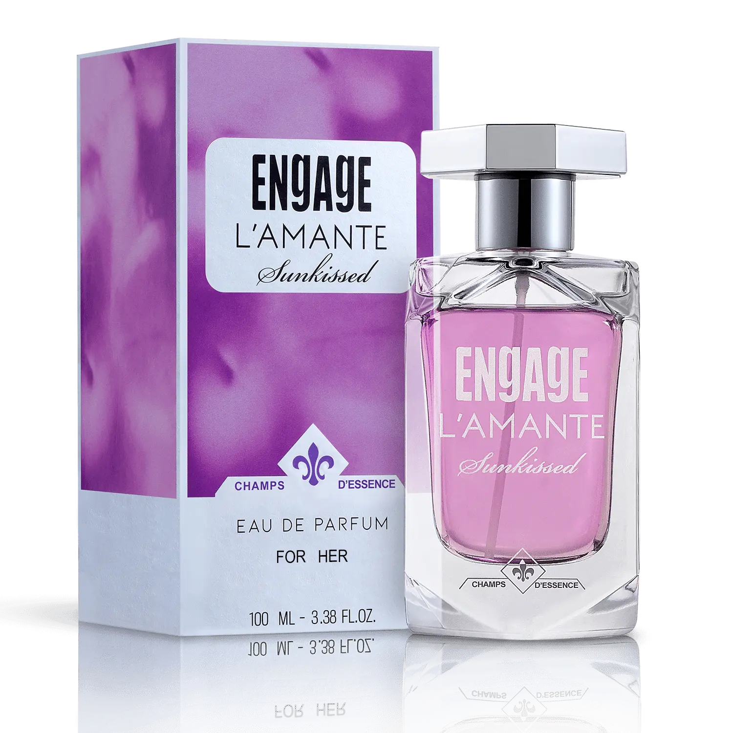 Engage L'amante Sunkissed EDP Perfume for Women 100ml, Floral, Premium Long Lasting Fragrance, Perfect Gift For Women, Skin Friendly, Everyday Fragrance