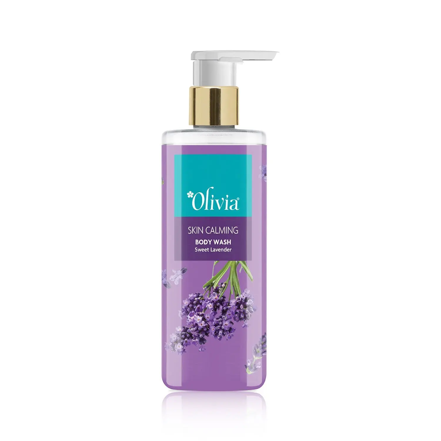 Olivia Body Wash, Skin Calming Shower Gel with Sweet Lavender 250ml - Free from Paraben, Silicone, Harmful Chemicals