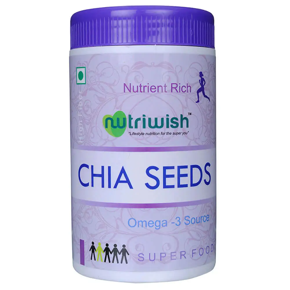 Nutriwish Chia Seeds with Omega 3,  0.250 kg  Unflavoured