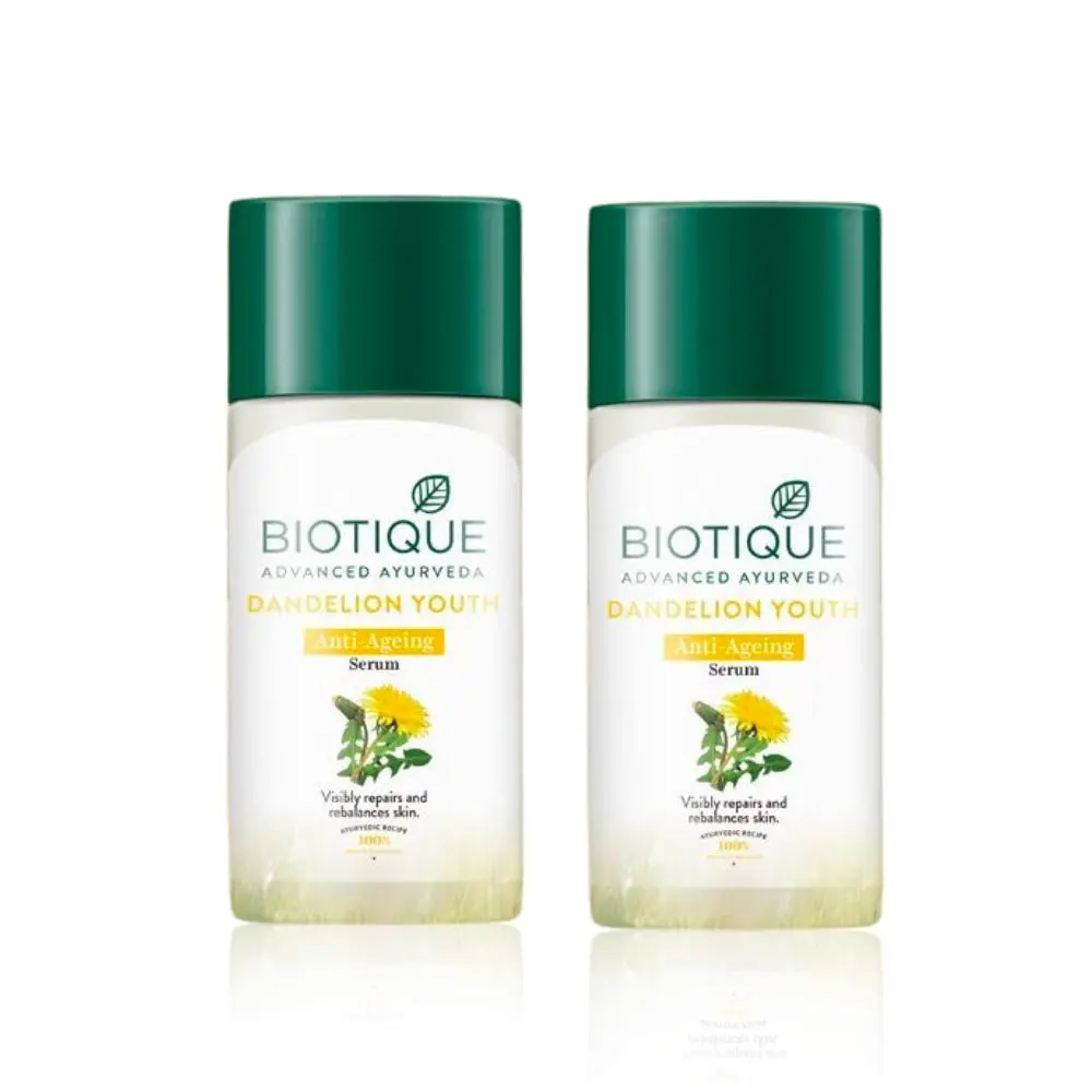 Biotique Bio Dandelion Visibly Ageless Serum (40 ml) - Pack of 2