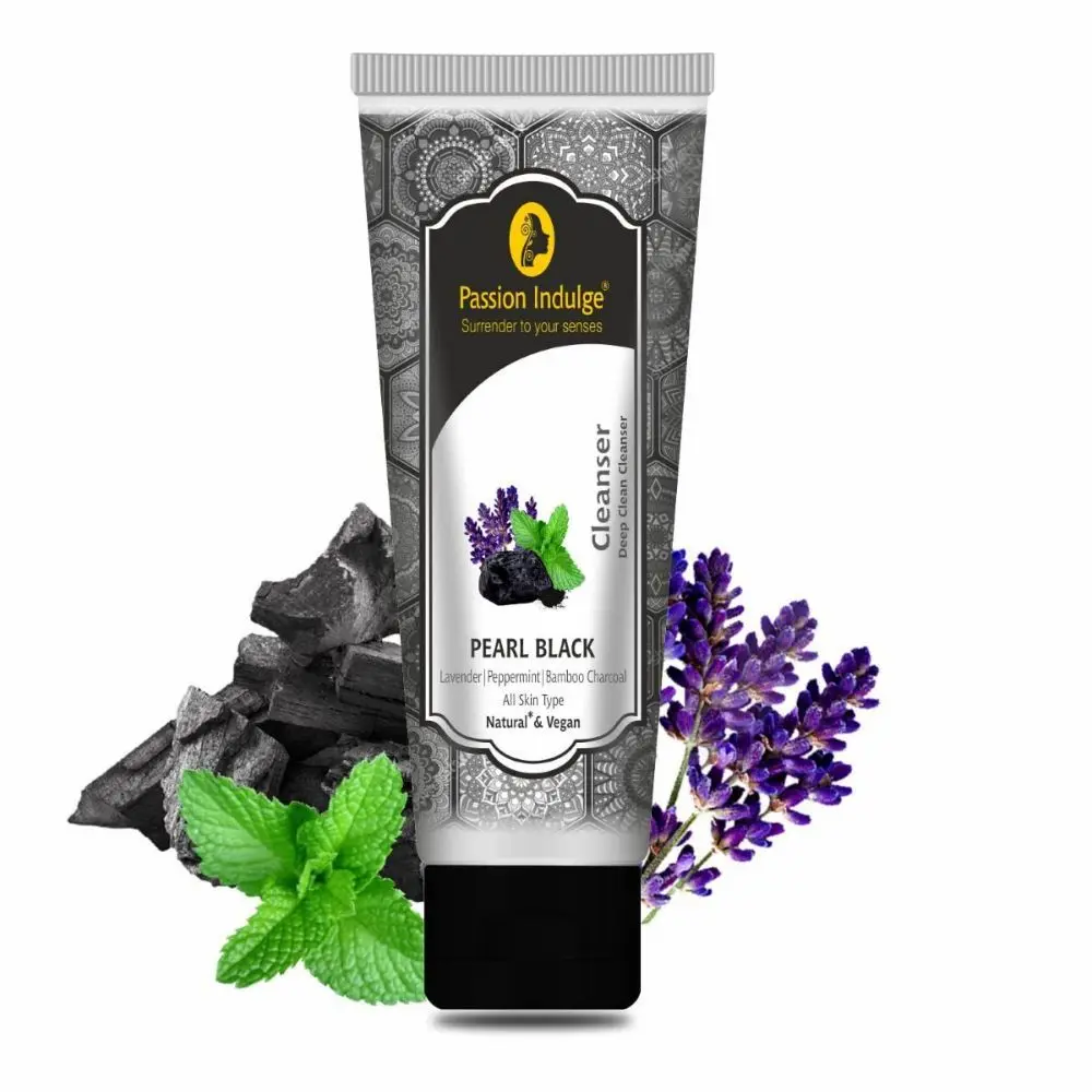 Passion Indulge PEARL BLACK Cleanser For Detox deep clean and Anti-Pollution 100ML