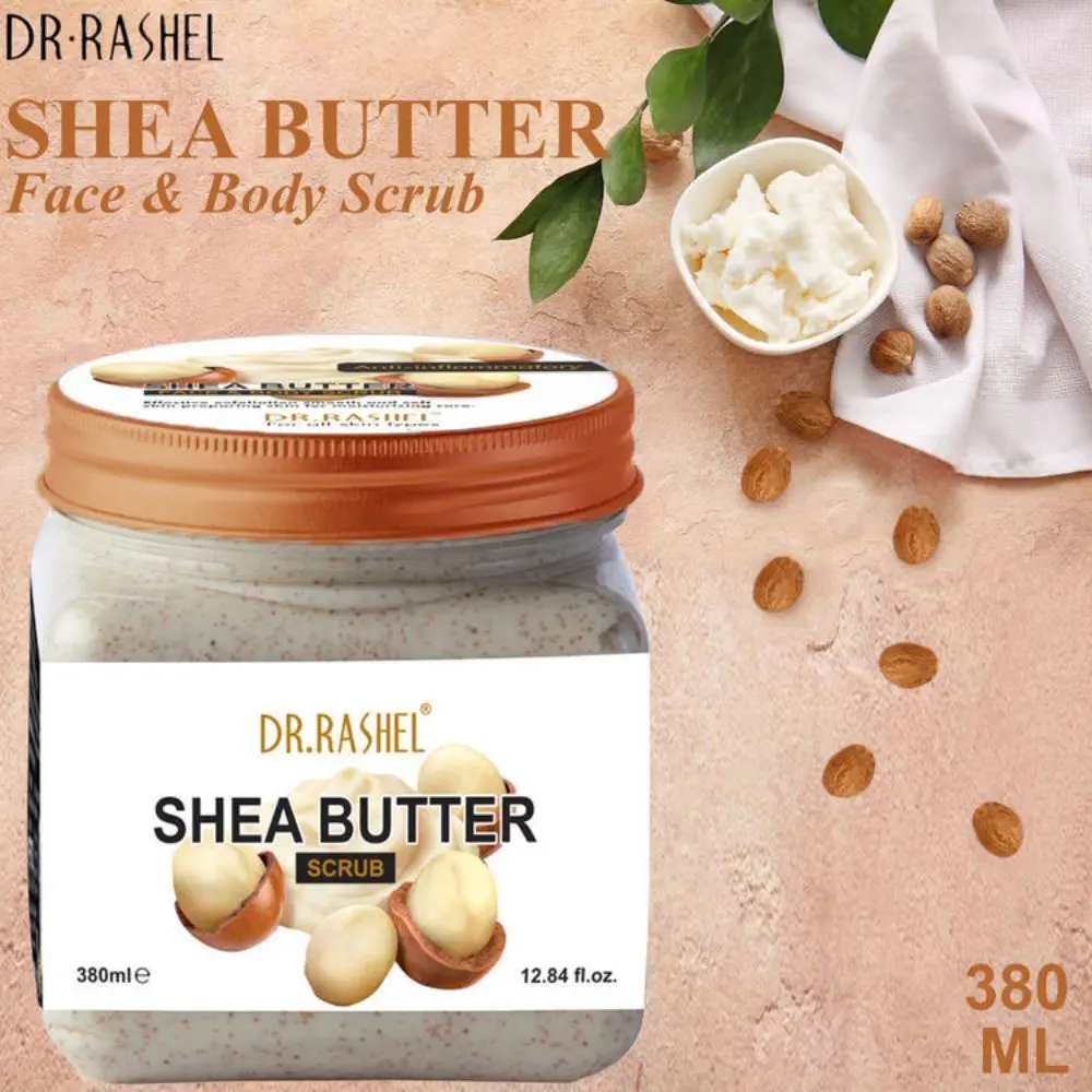 Dr.Rashel Anti-Inflammatory Shea Butter Face and Body Scrub For All Skin Types (380 ml)