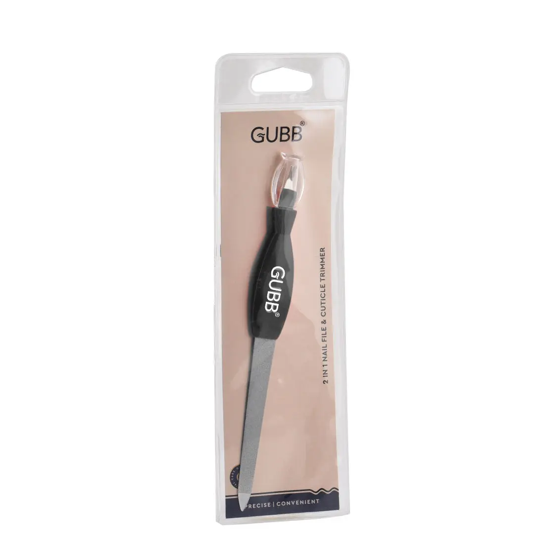 GUBB 2 In 1 Nail File & Cuticle Trimmer -color may vary