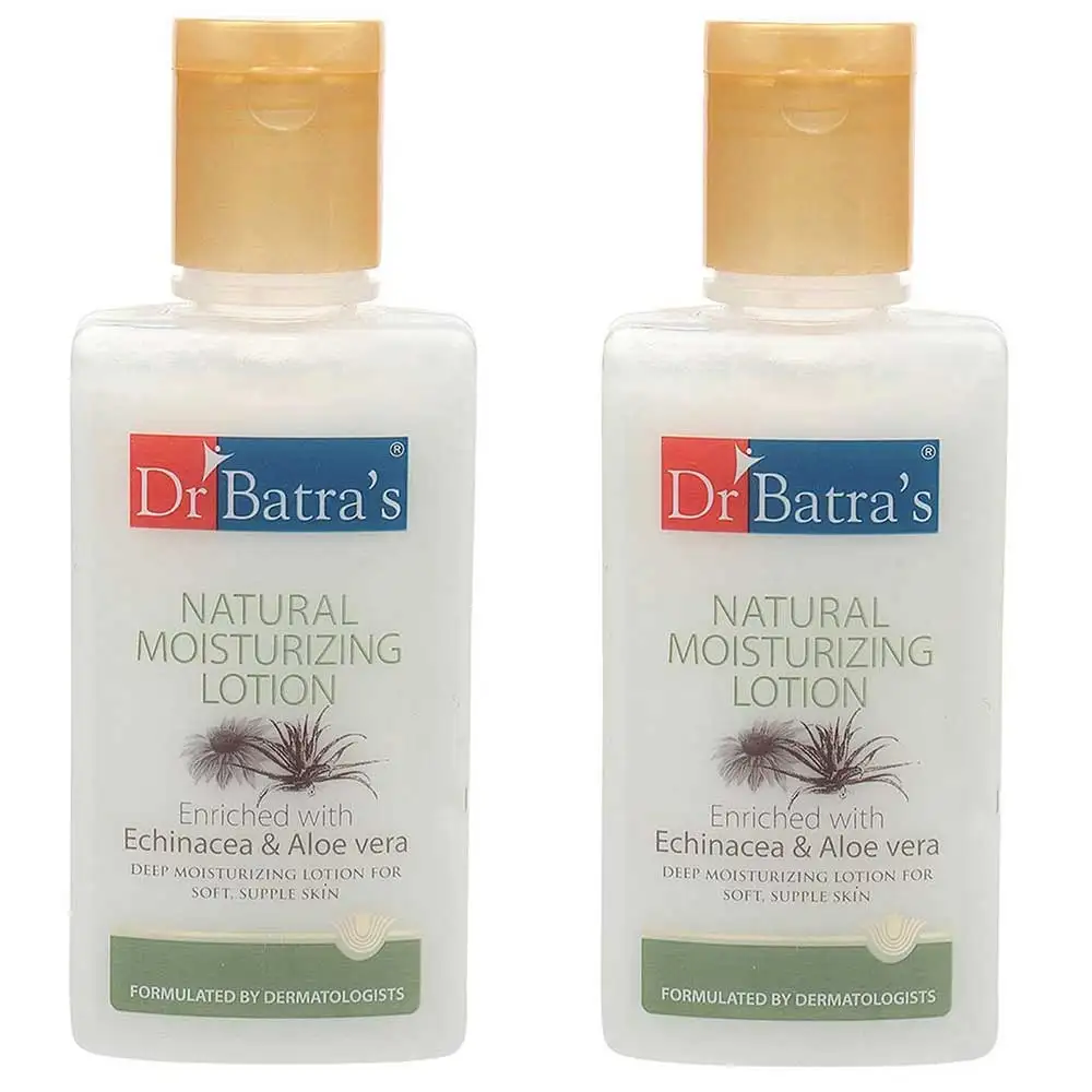 Dr Batra's Natural Moisturising Lotion,  100 ml  Enriched with Echinacea & Aloe Vera (Pack of 2)