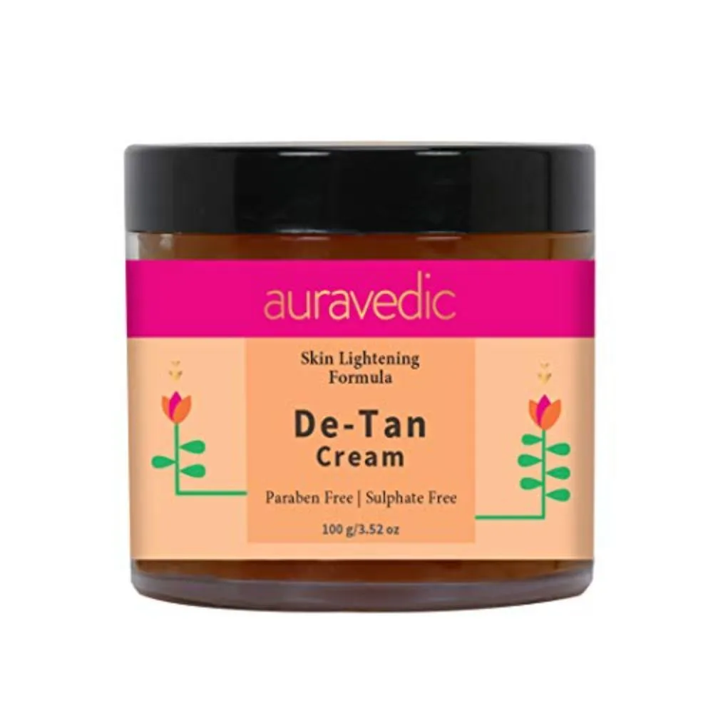 AuraVedic Detan Cream Skin Lightening Formula Tan Removal Cream