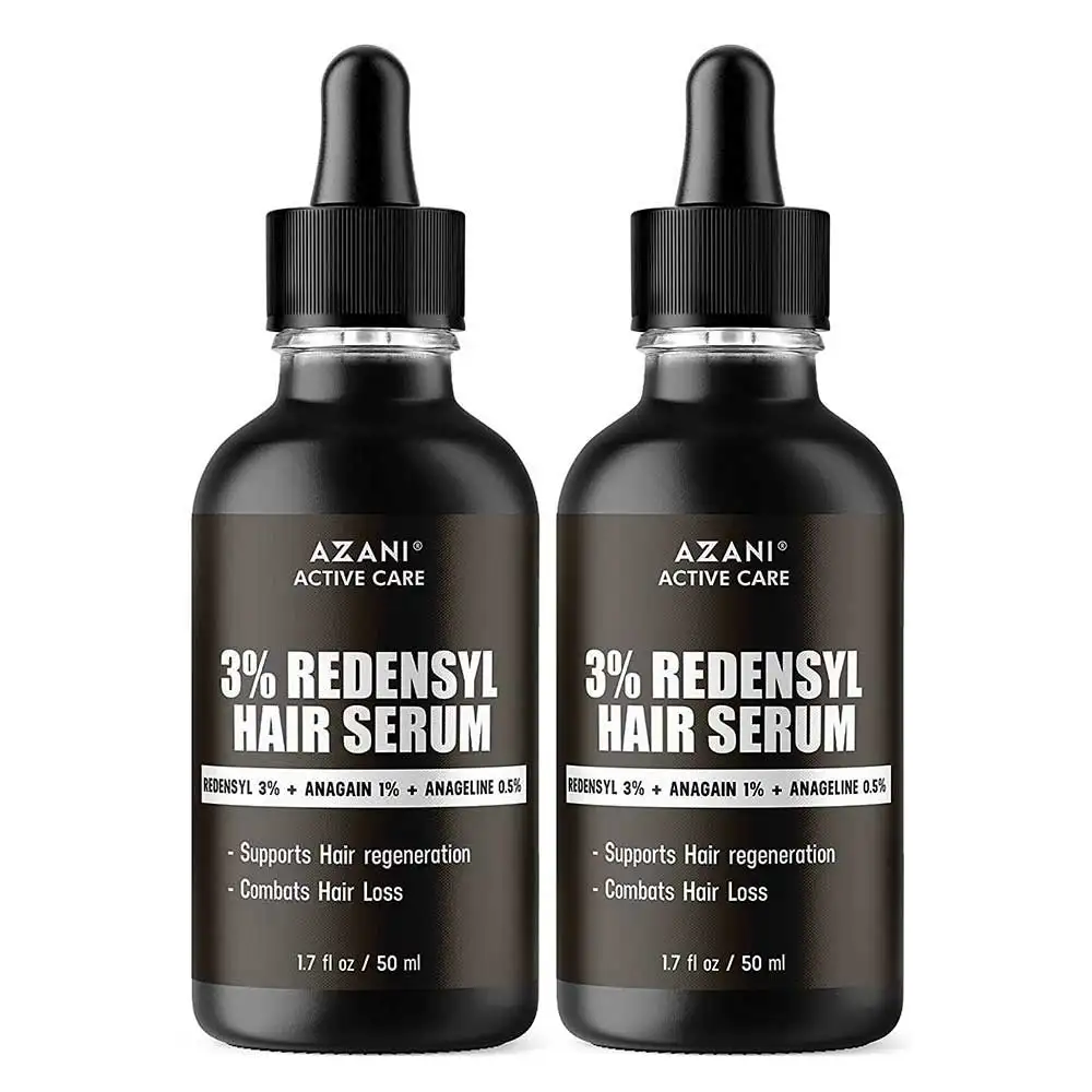 Azani Active Care 3% Redensyl Hair Serum,  50 ml  for All Hair Types (Pack of 2)