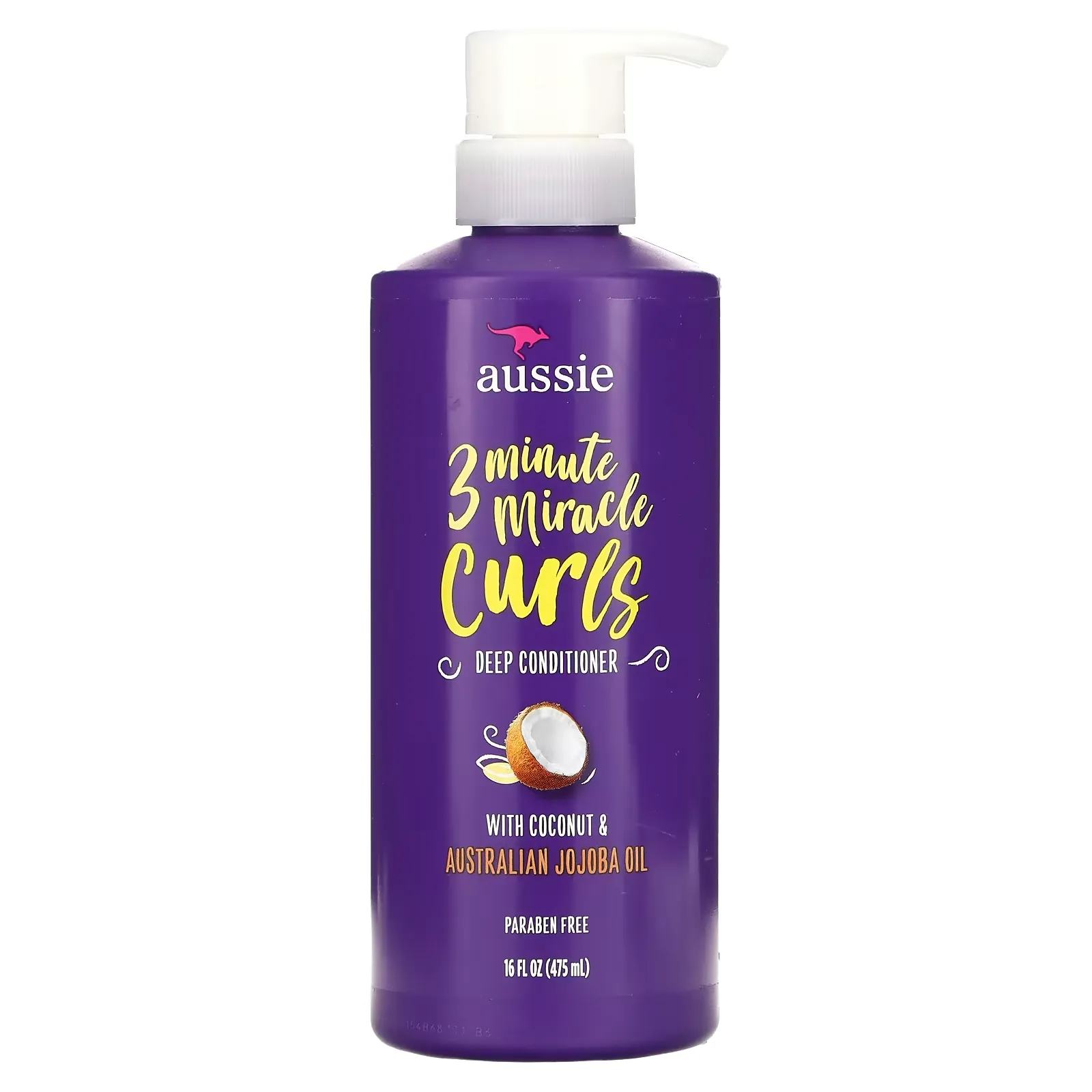 3 Minute Miracle Curls, Deep Conditioner, With Coconut & Australian Jojoba Oil, 16 fl oz (475 ml)