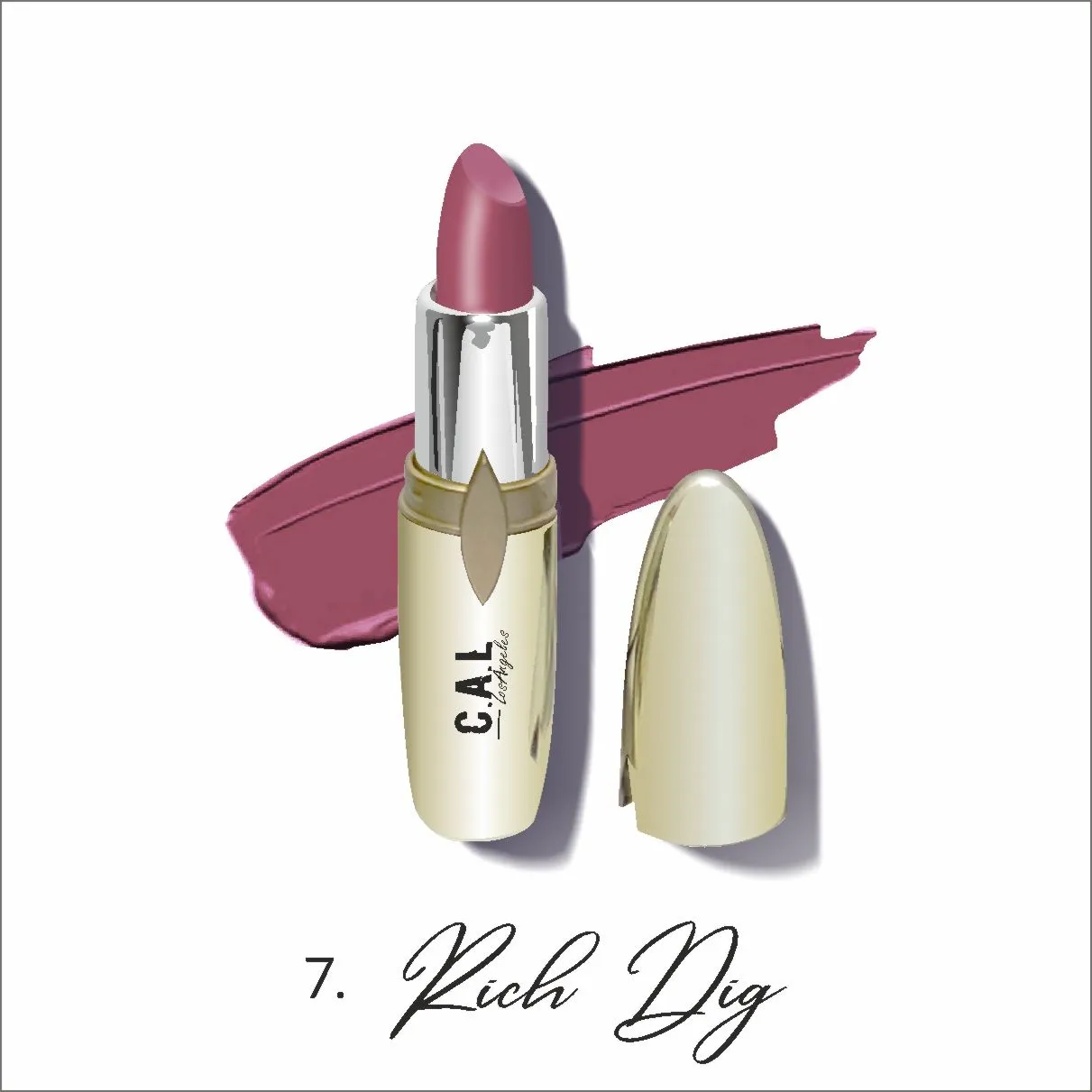 C.A.L Los Angeles Perfect Pout Lipstick - Rich Fig