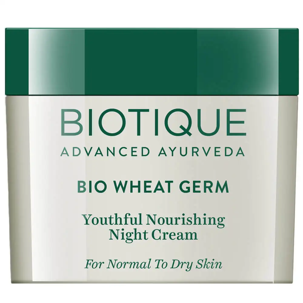 Biotique Bio Wheat Germ Youthful Nourishing Night Cream,  50 g  from Normal to Dry Skin