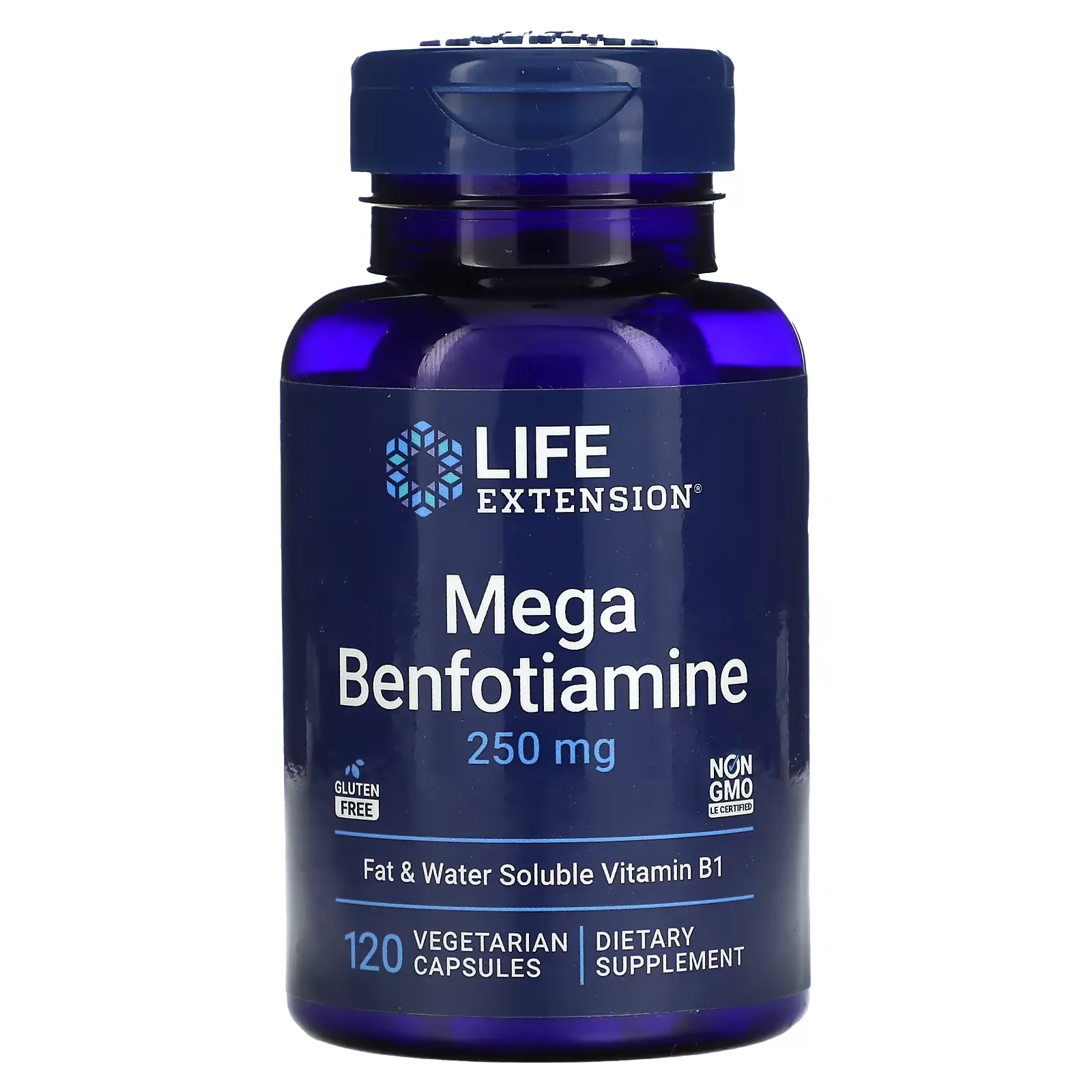 Mega Benfotiamine, 250 mg, 120 Vegetarian Capsules