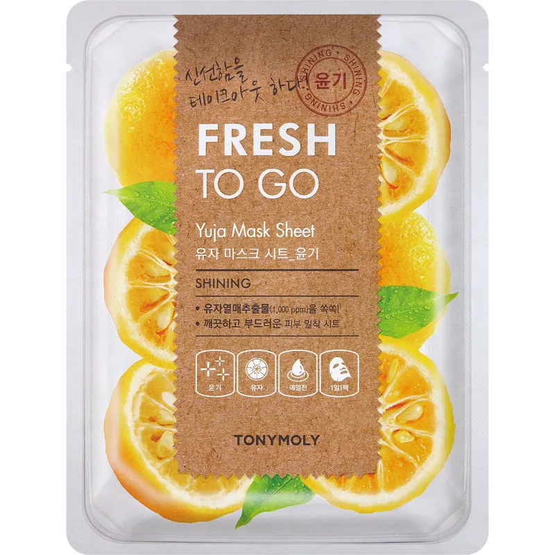 TONYMOLY Fresh To Go Yuja Mask Sheet Shining