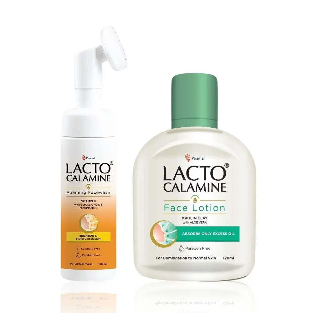 Lacto Calamine Oily Skin care combo | Lotion 120ml + Face Wash 150ml