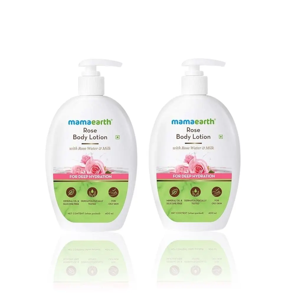 Mamaearth Rose Body Lotion (Pack of 2)