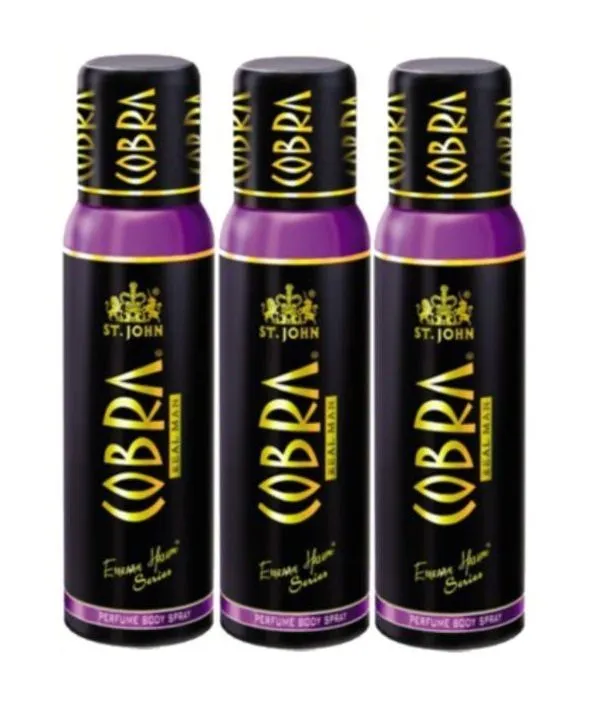 ST-JOHN Cobra No Gas Deo Real Man - Pack of 3