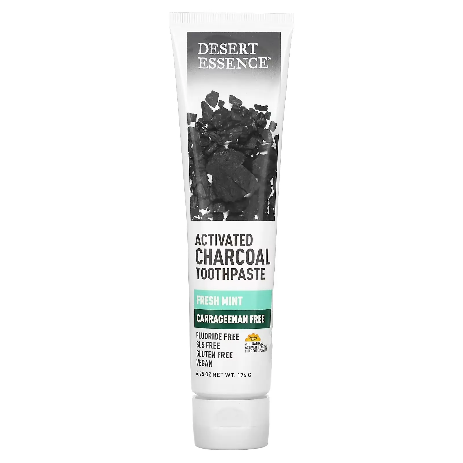 Activated Charcoal Toothpaste, Fresh Mint, 6.25 oz (176 g)