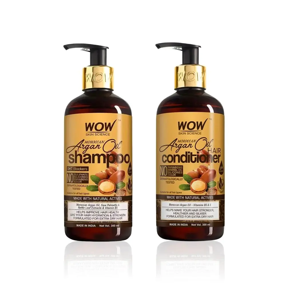 WOW Skin Science Moroccan Argan Oil Hair Care Combo