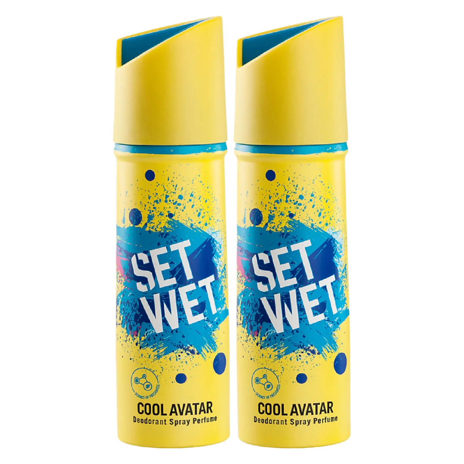 Set Wet Cool Avatar Deodorant & Body Spray Perfume for Men, Pack of 2, 150 ml X 2 Packs