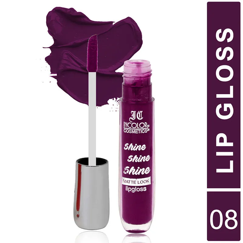 Incolor Shine Shine Shine Matte Lip Gloss - 8