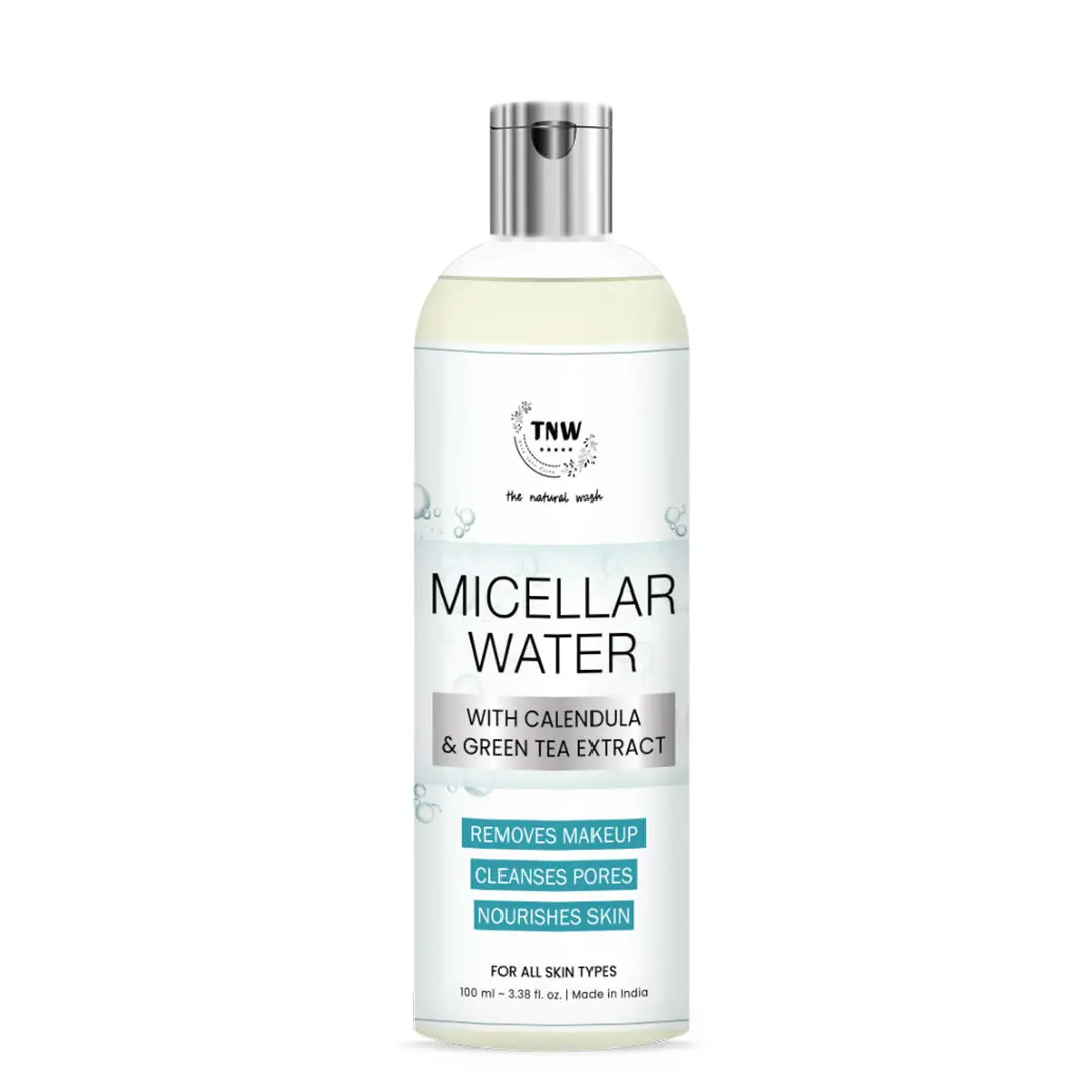 TNW – The Natural Wash Micellar Water with Calendula & Green Tea Extract | For Removing Makeup | Alcohol-Free & Hydrating Formula