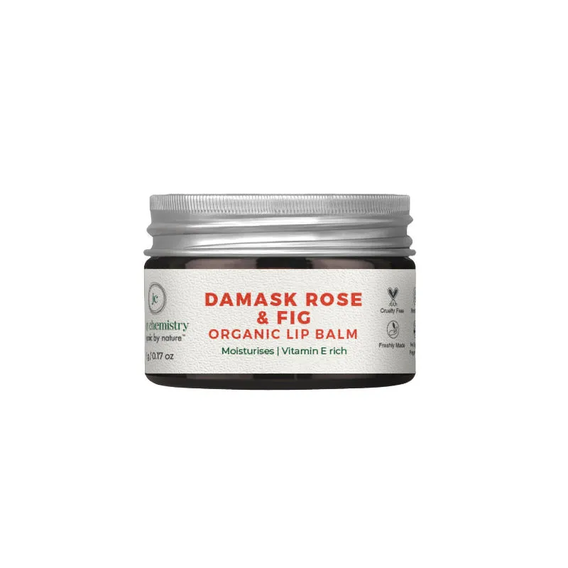 Juicy Chemistry Damask Rose & Fig Organic Lip Balm-For Damaged & Chapped Lips