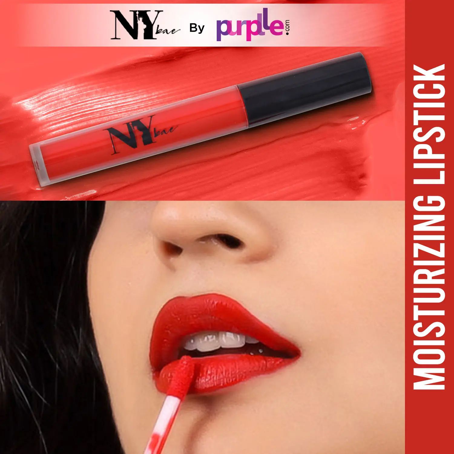 NY Bae Moisturizing Liquid Lipstick | Red | Matte | Hydrating With Vitamin E - Cranky Yankee 10 (2.7 ml)