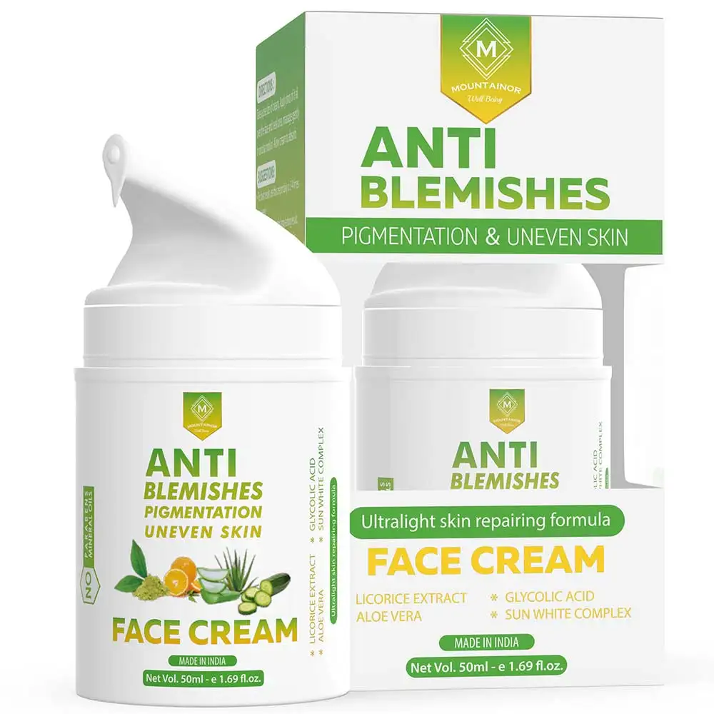 Mountainor Anti Blemishes Face Cream,  50 ml  for All Types of Skin