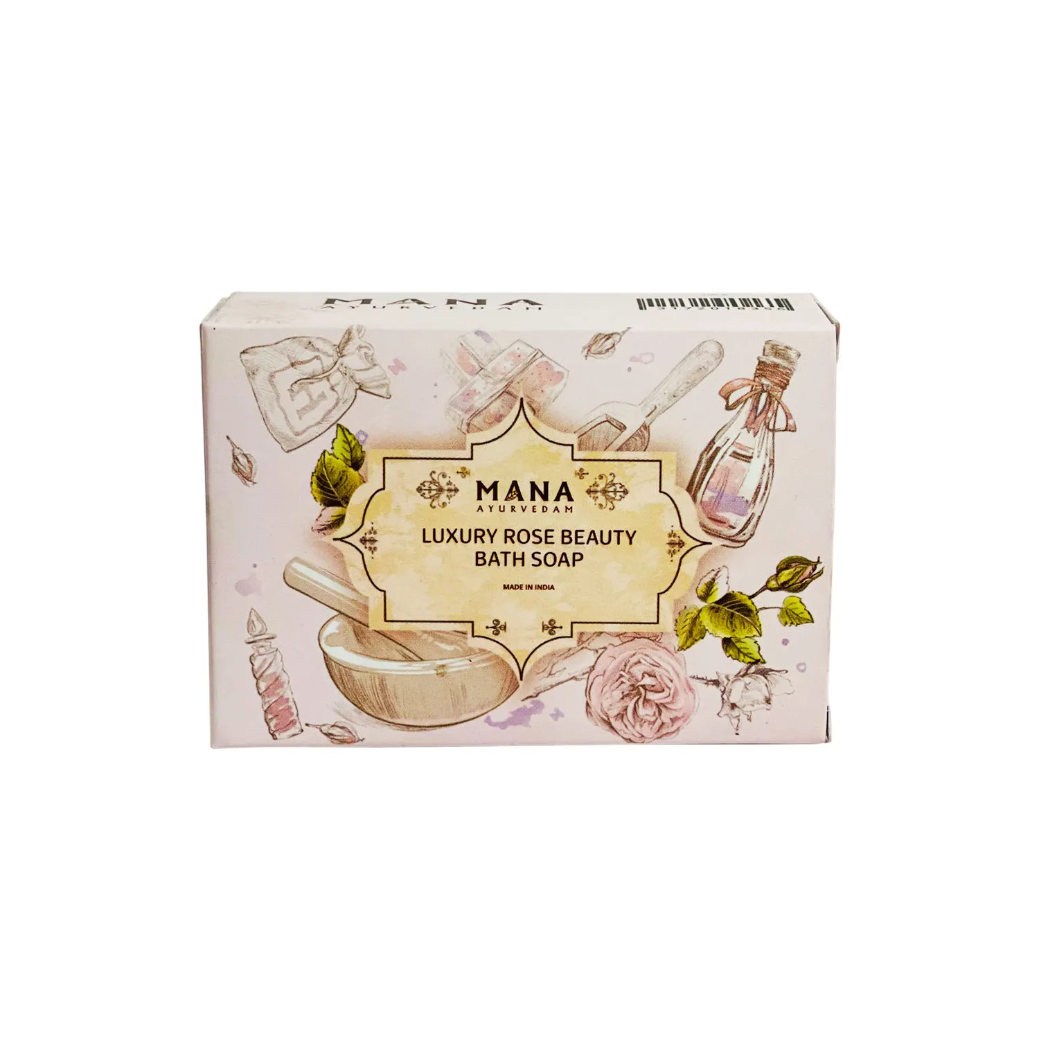 Mana Ayurvedam Luxury Rose Beauty Bath Soap