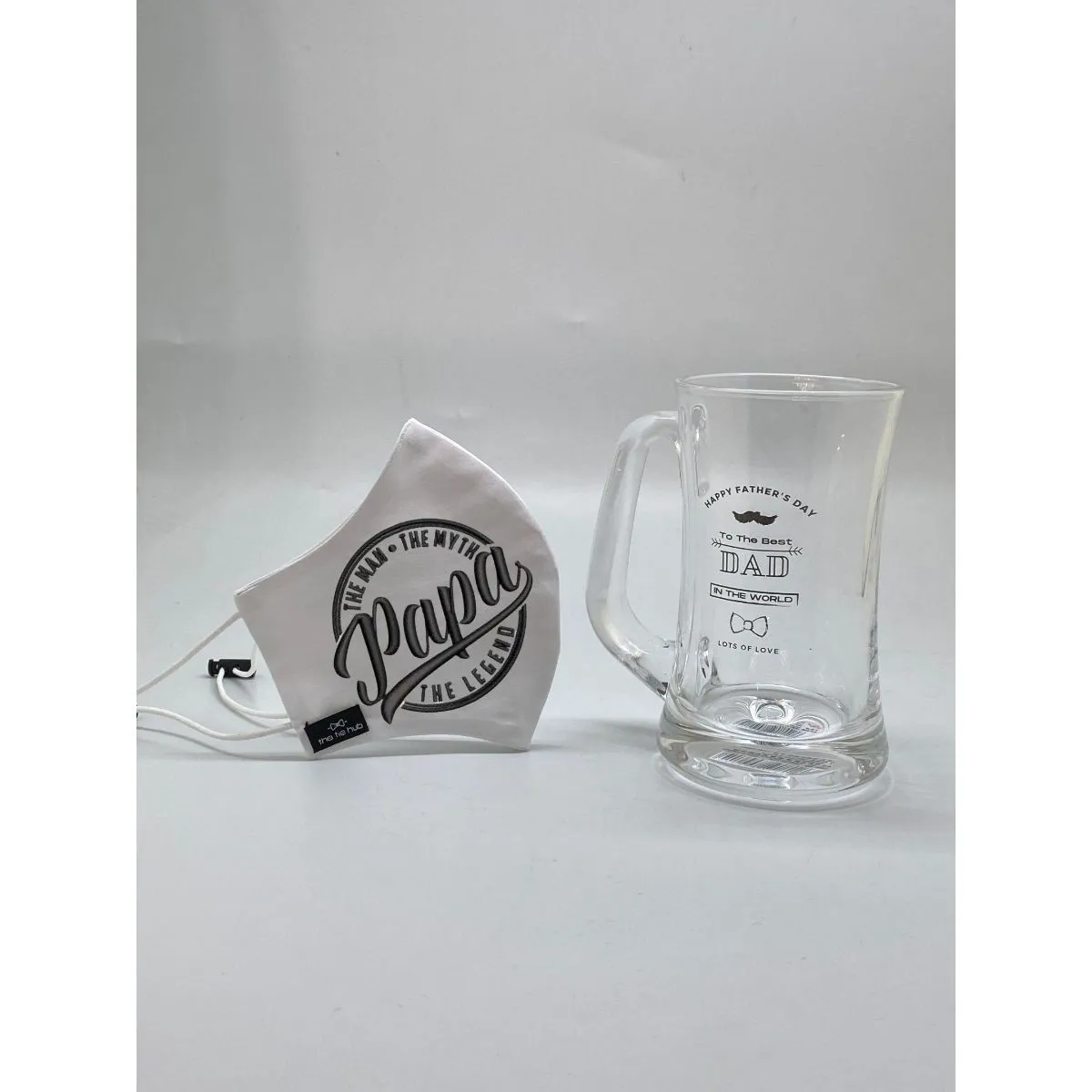 The Tie Hub Papa Man Face Mask with Beer Mug