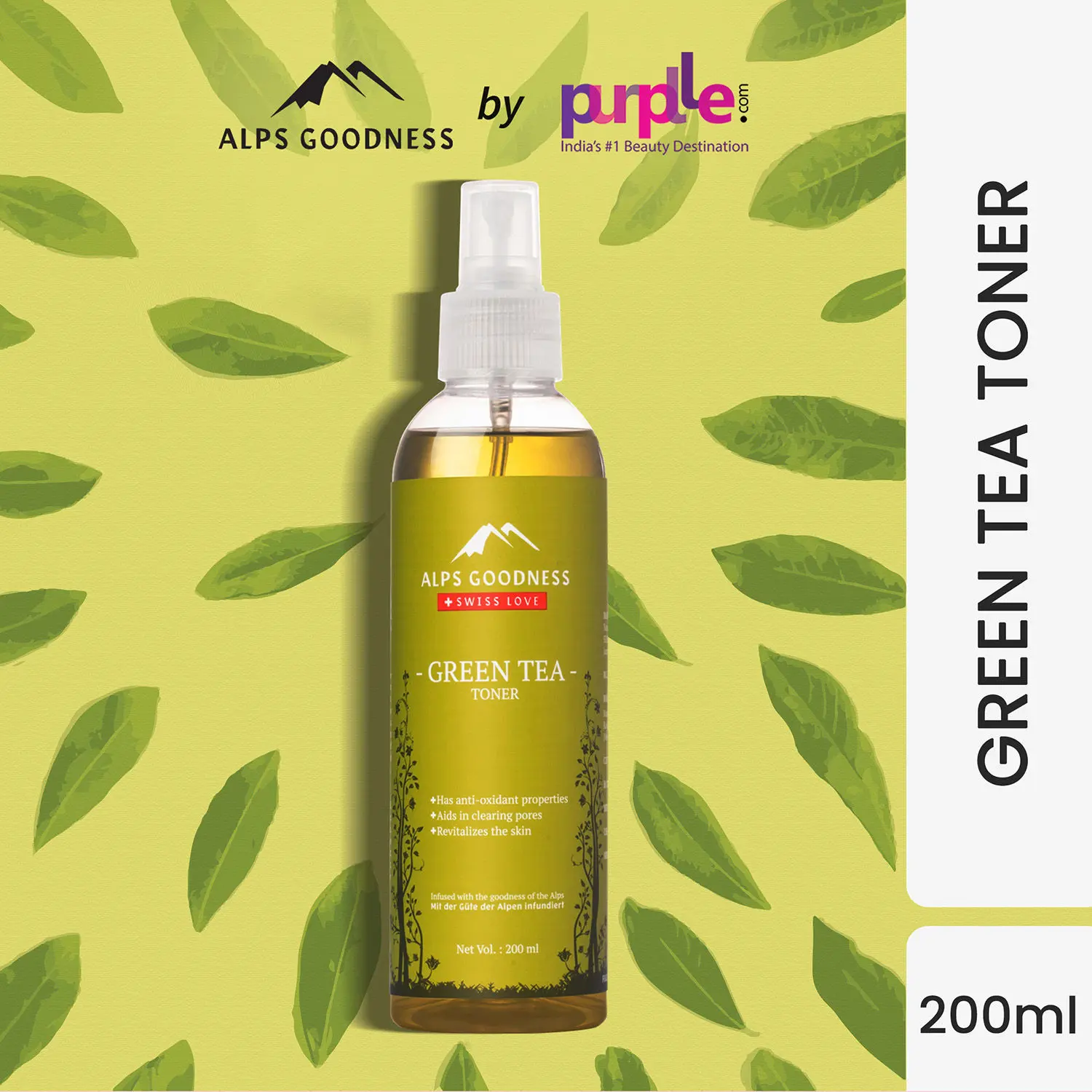 Alps Goodness Toner - Green Tea (200 ml)