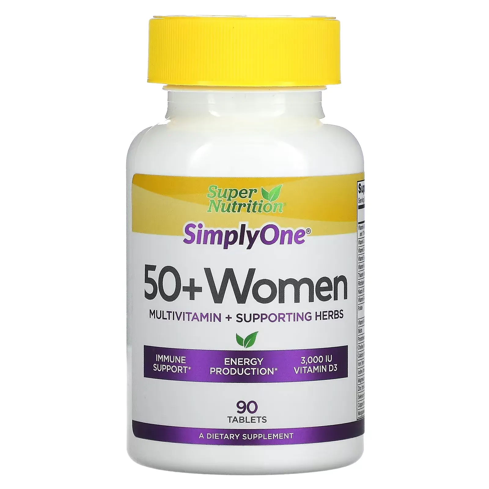 SimplyOne, 50+ Women, Multivitamin + Supporting Herbs, 90 Tablets