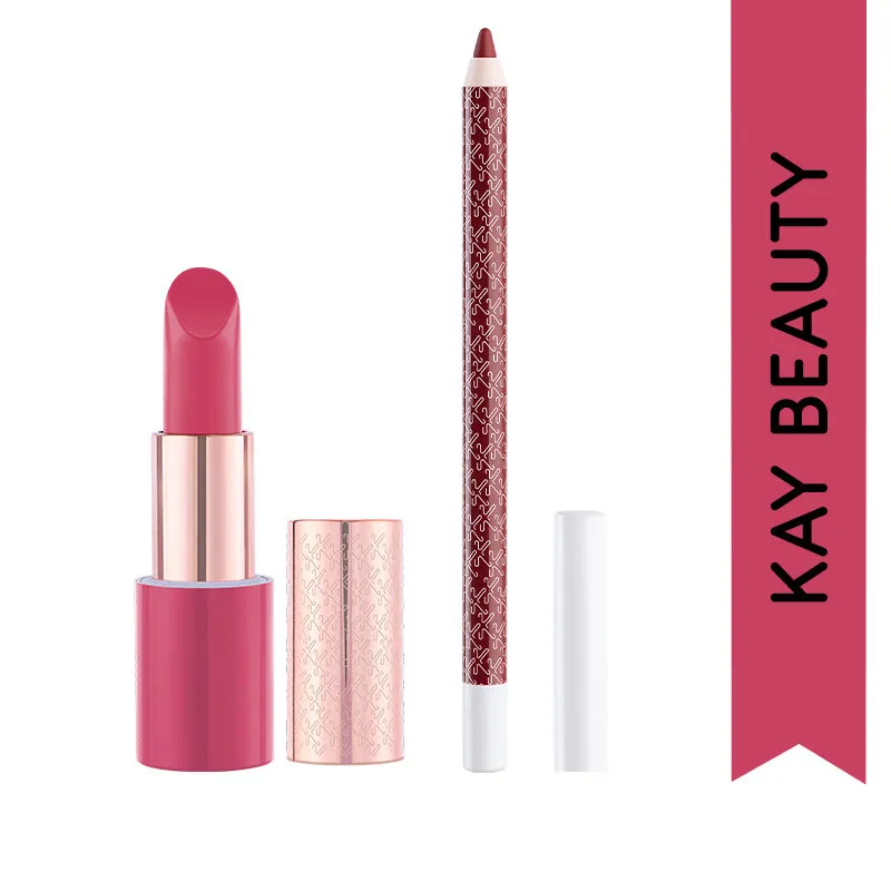 Contour Your Lips With Kay Beauty Lip Liner - Applause & Matte Lipstick - Teaser