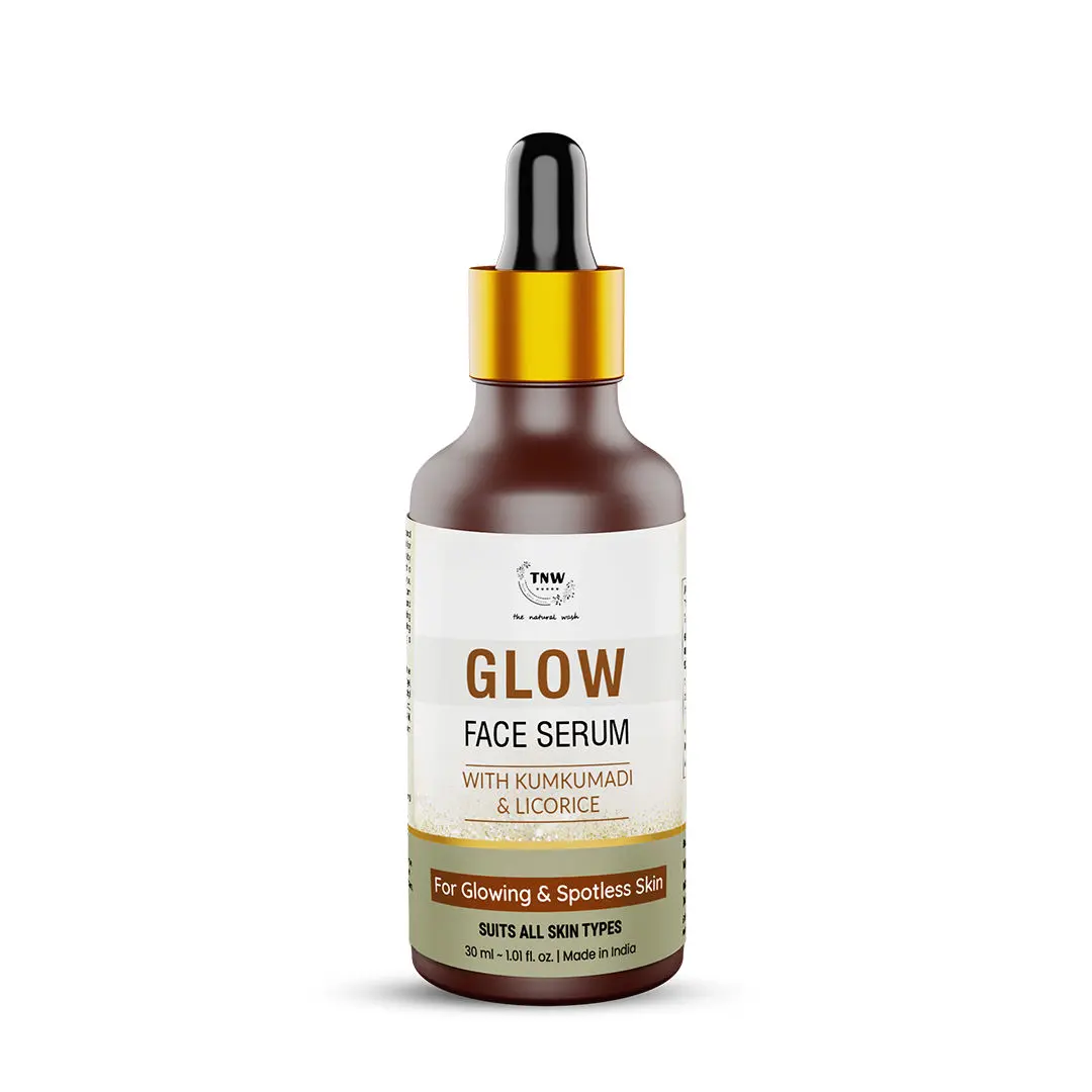 TNW – The Natural Wash Glow Face Serum for glowing & spotless skin | With Kumkumadi & Licorice | Paraben-Free