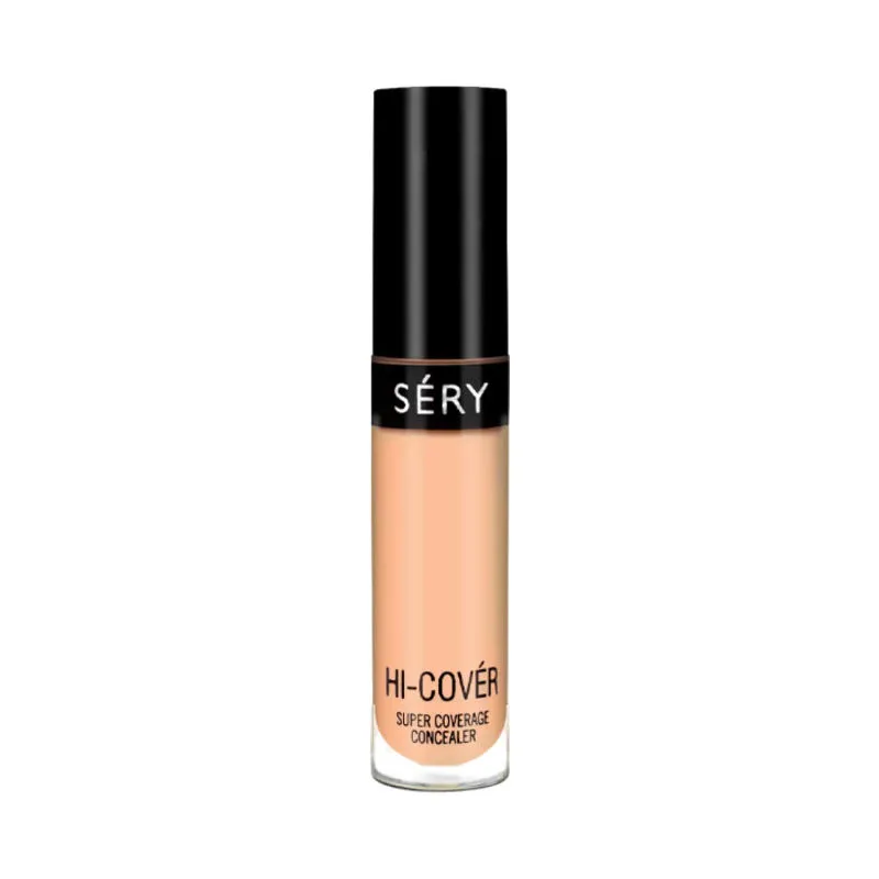 SERY Hi-cover Super Coverage Concealer- 24 Hrs Highly Pigmented Matte Finish - Natural