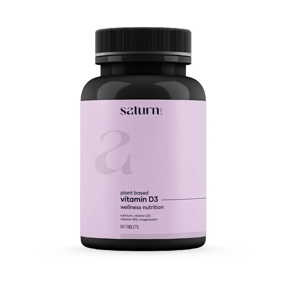 Saturn by GHC Vitamin D3 Tablets for Calcium Absorption, Bone Health, Muscle Strength & Immunity , 60 Tablets